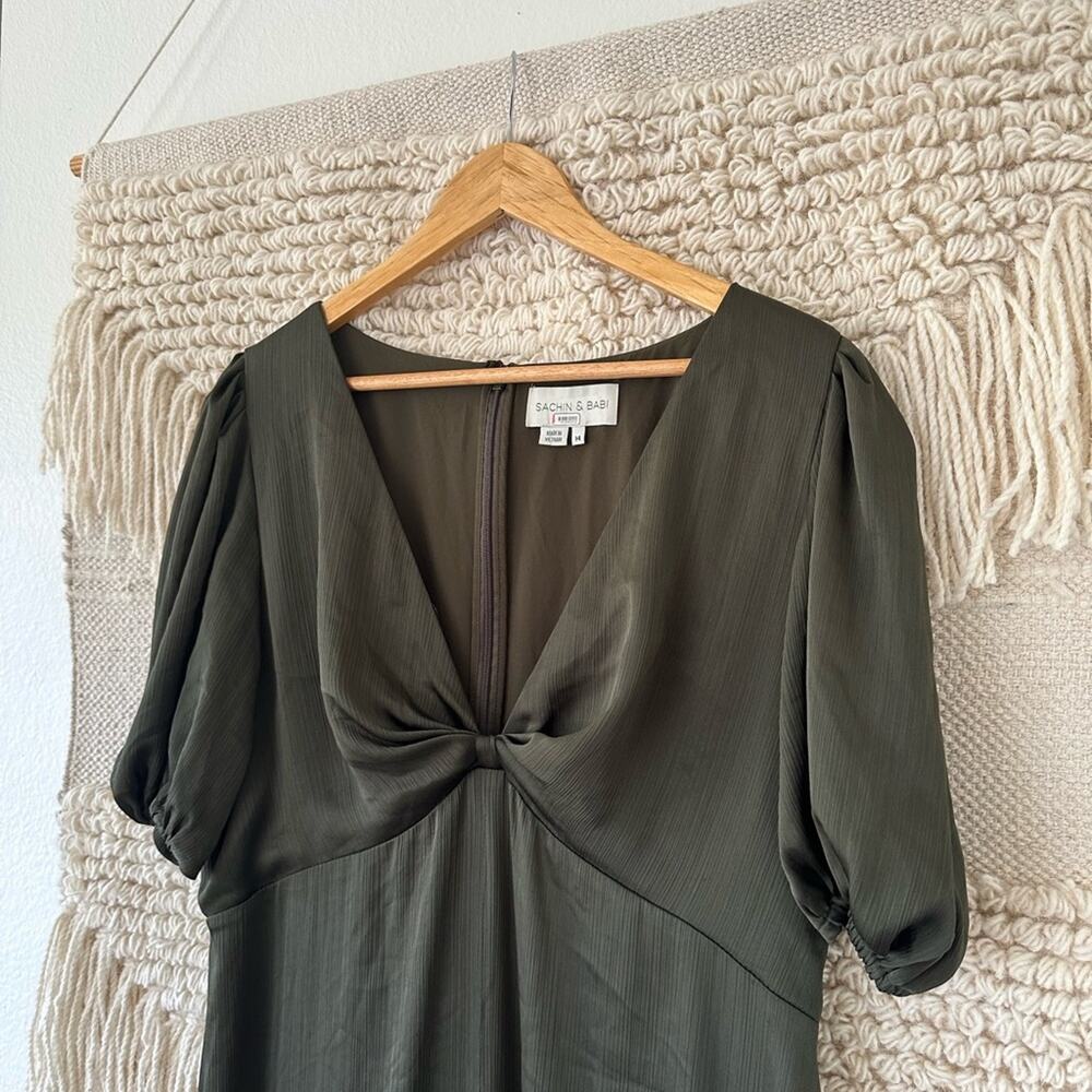 Sachin & Babi Green Alli Gown - Picture 2 of 10